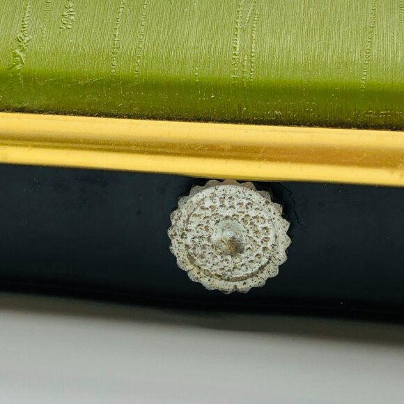 Vintage BORG Avocado Olive Green Personal Bathroom Scale 300lbs MCM Lifestyle - Picture 7 of 15